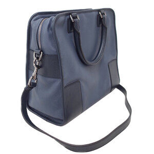 Loewe Shoulder Leather Bag Blue Cruz